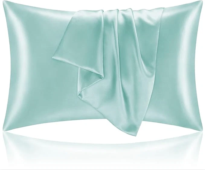 Certified BEDELITE Satin Pillowcase for Hair and Skin Super Soft and Cooling Similar to Silk Pillow Cases 2 Pack with Envelope Closure Gift for Women Men 20 quot x36 quot King Size Blue Grey Quality