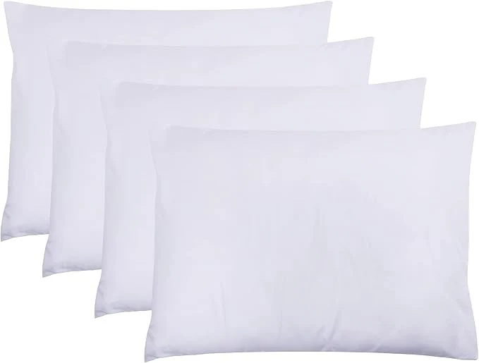 Secure ZPECC White Pillow Cases Queen Size Set of 4 20×30 Envelope Closure Pillowcases Soft Plain Brushed Microfiber Covers Hypoallergenic Breathable Authentic