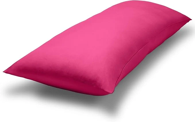 Consistent Bare Home Microfiber Body Pillow Cover – Ultra Soft – Cooling Pillowcase – Double Brushed – Pillowcase with Zipper Closure – Easy Care 20 39 39 x54 39 39 Body Pillow Cover Pink Fine