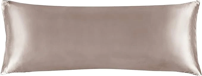 Eco-Friendly BEDELITE Satin Body Pillow Cover Super Soft and Cooling Body Pillow Pillowcase for Hair and Skin Breathable Silky Full Long Pillowcase Cover 20 quot x54 quot Rose Taupe Specialty
