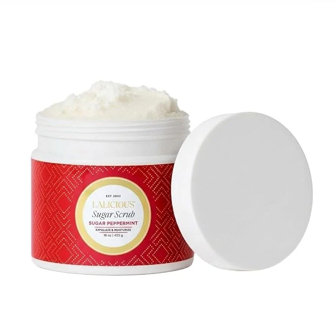 Efficient LALICIOUS Sugar Peppermint Exfoliating Moisturizing Body Scrub Coconut Oil Specialty