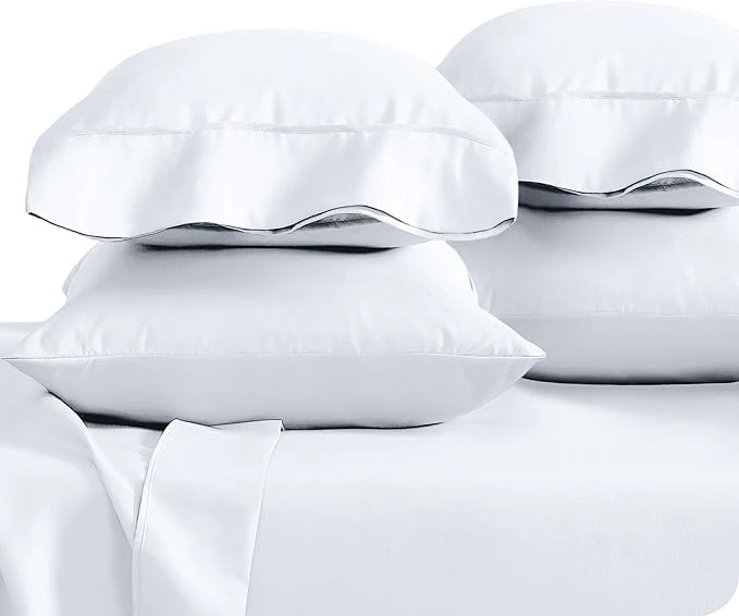 Powerful Bare Home Microfiber Bulk Pillow Cases – Standard Queen Size Set of 4 – Cooling Pillowcases – Double Brushed – White Pillowcases 4 Pack – Easy Care Standard – 4 Pack White Fast