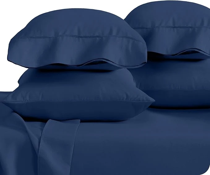 Premium Material Bare Home Microfiber King Size Pillowcases – Dark Blue 4 Pack 20×40 User-Friendly