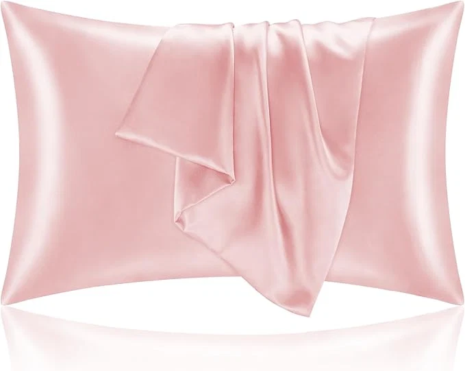 Carefully Designed BEDELITE Satin Pillowcase for Hair and Skin Super Soft and Cooling Similar to Silk Pillow Cases 2 Pack with Envelope Closure Gift for Women Men 20 quot x30 quot Queen Size Pink Versatile