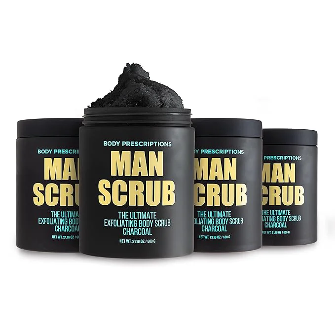 Solid Body Prescriptions Men s Exfoliating Body Scrub – Skin Cleansing Wash Convenient