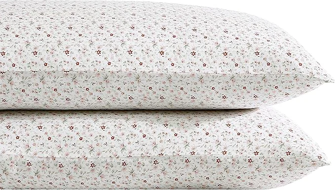 Fine Crafted Laura Ashley Home – Standard Pillowcase Set Cotton Sateen Bedding Smooth amp Wrinkle-Resistant Evie Yellow 2 Piece Minimalist
