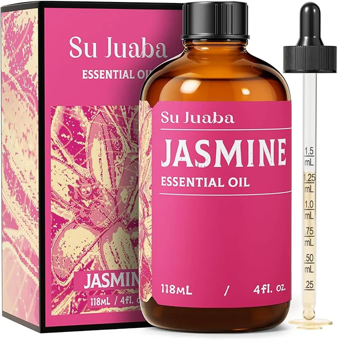 Superior SU JUABA Jasmine Essential Oil 4 Oz Pure Natural Aromatherapy Oil Proven