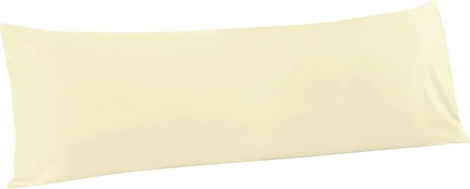 Exclusive FLXXIE Body Pillow Cover – Super Soft Microfiber 20×54 Body Pillow Case – Envelope Closure Wrinkle Stain Resistant 20×54 Long Pillowcase Ivory Solid