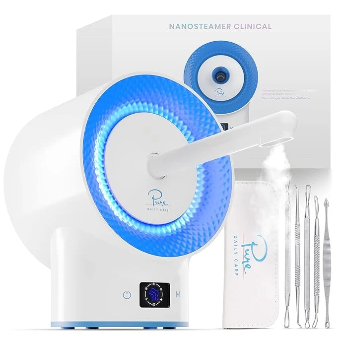 Fashionable Pure Daily Care NanoSteamer Clinical 10-in-1 Smart Dermatologist Grade Ionic Selected