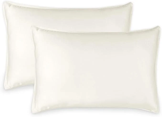 Verified King Pillowcases by Pure Bamboo Organic Viscose Derived from Bamboo Luxuriously Soft amp Cooling Double Stitching Envelope Closure 2 King Pillowcases Ivory Powerful