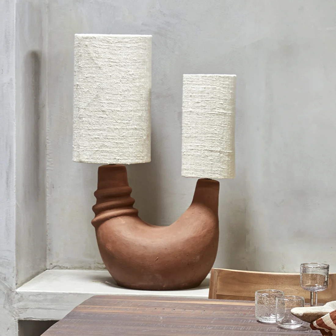 Exceptional Terra table lamp Denise natural Modern
