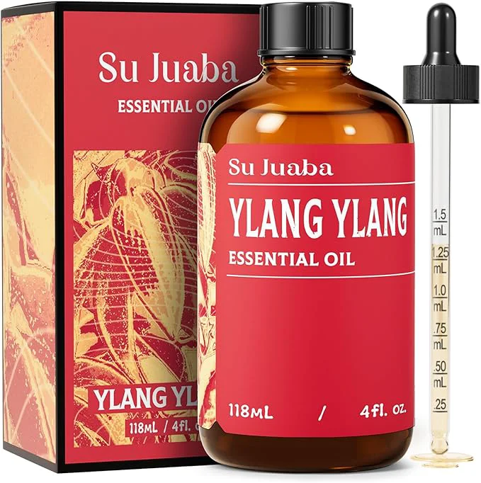 High-End SU JUABA Ylang-Ylang Essential Oil 4 Oz Pure Natural Aromatherapy Oil Exclusive