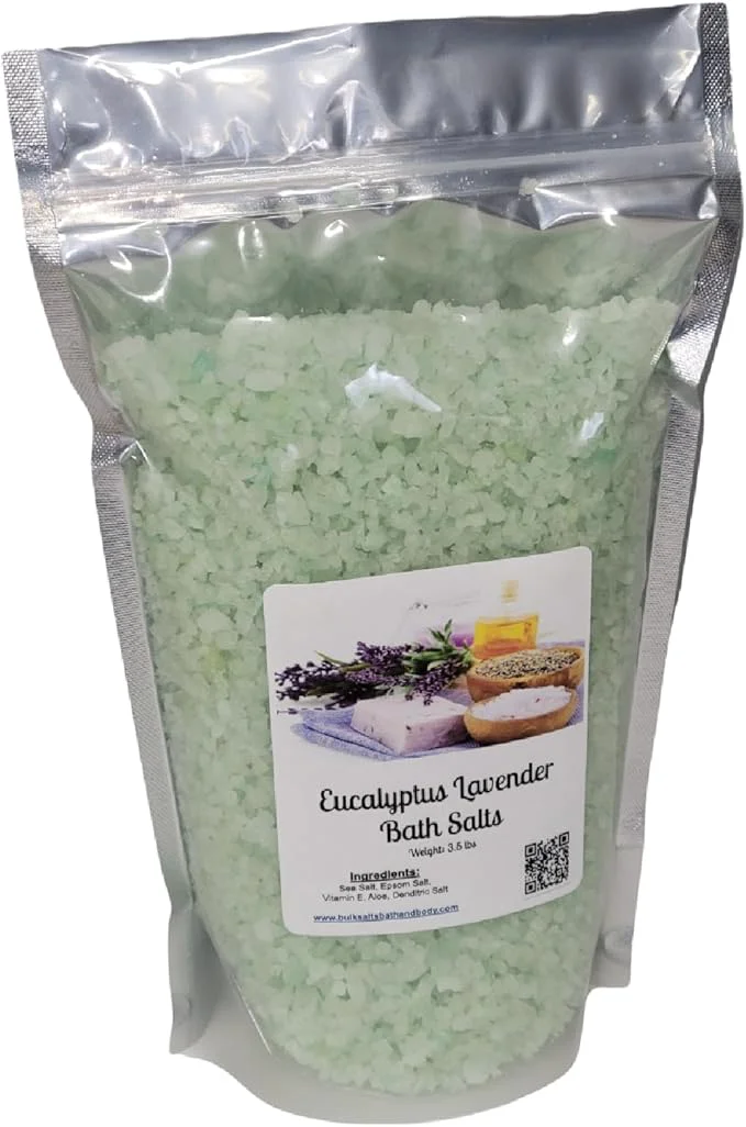 Fine Crafted Bath Salts 4lb Bag Choose Your Scent Epsom Salt Sea Salt Bathing Durable