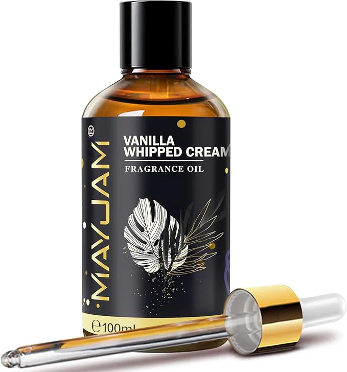 Fine Vanilla Whipped Cream Fragrance Oil Essential Oil MAYJAM 3.38FL.OZ Vanilla Elite