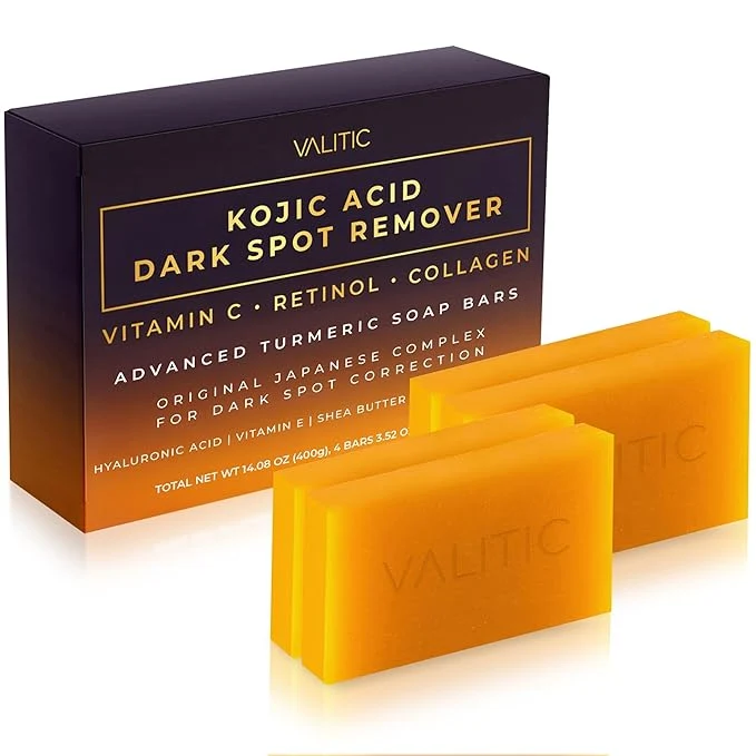 Breathable VALITIC Kojic Acid Dark Spot Remover Soap Bars Versatile