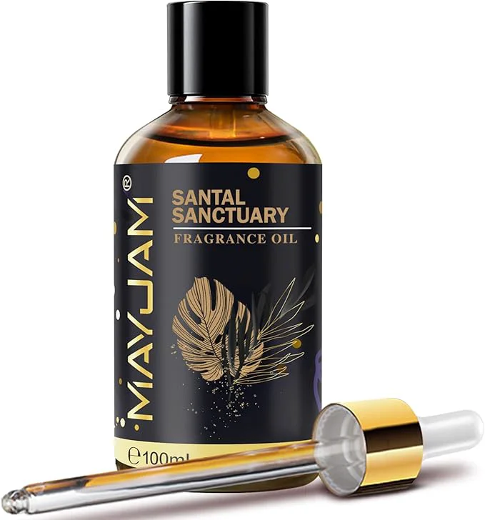 Long-Lasting Santal Sanctuary Fragrance Oil Essential Oil MAYJAM 3.38FL.OZ Santal Sanctuary Functional