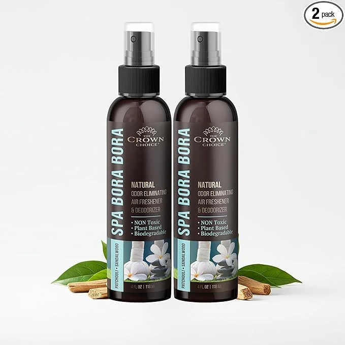 Superior Non-Toxic Odor Eliminator Natural Sandalwood Patchouli Air Freshener Spray Detailed