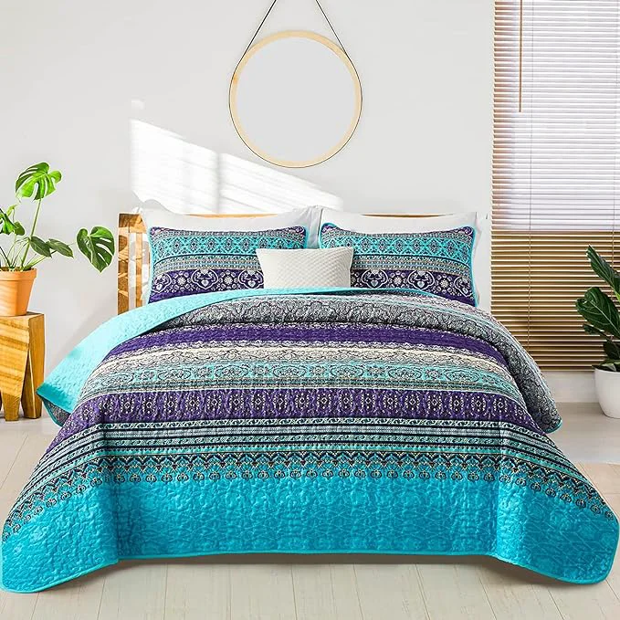 High-Quality WONGS BEDDING Boho Quilt Full Size Optimized