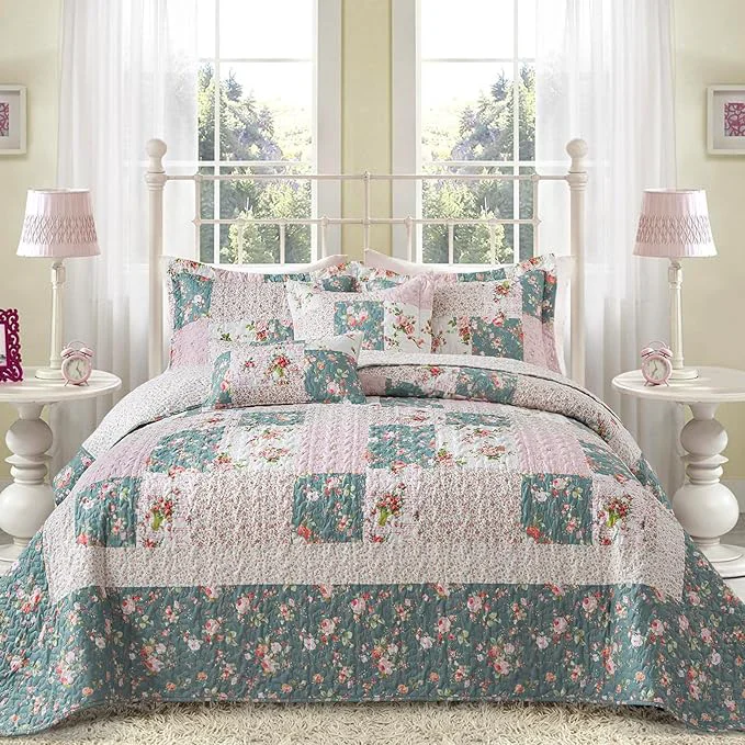 Modern BEDIFANY French Style King Size Quilt Set Safe