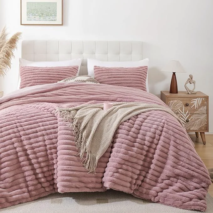 Green Smoofy Fluffy Twin Comforter Sets 2 Pieces Professional