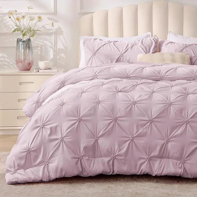 Certified BEDELITE Light Purple Queen Comforter Set Detailed