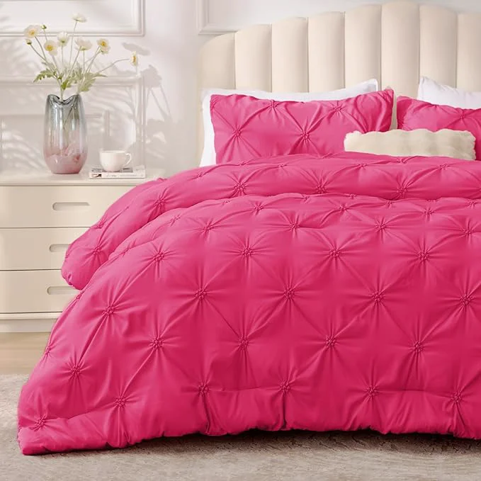 Reliable BEDELITE Hot Pink King Size Comforter Set Exceptional