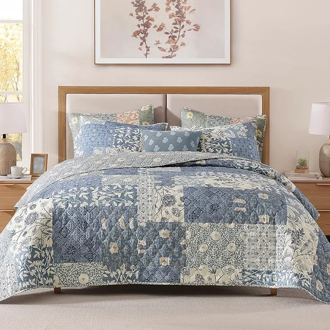 Outstanding CASAAGUSTO King Size Quilt Set Soft