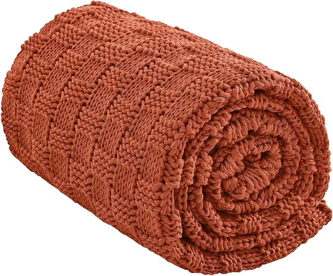 Exclusive Knitted Weighted Blanket for Adult No Beads Heavy Blanket 60 x 80” 10lbs Minimalist