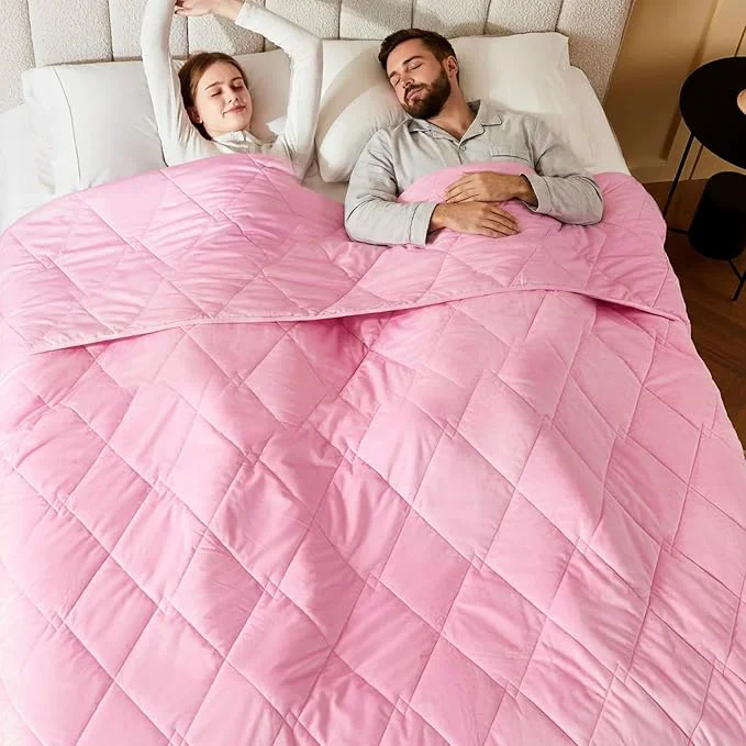 Comfortable L’AGRATY Queen King Size Weighted Blanket Flexible