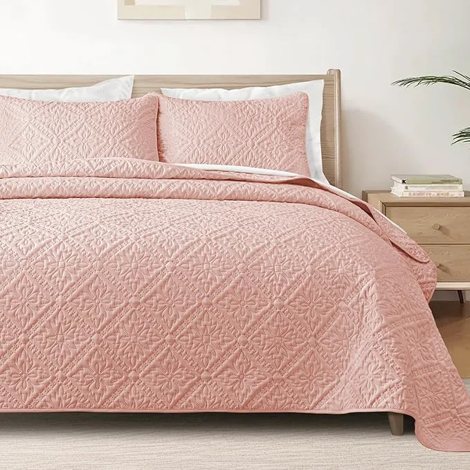 High-Grade Exclusivo Mezcla King Quilt Bedding Set Lightweight Soft Bedspreads Coverlets Genuine
