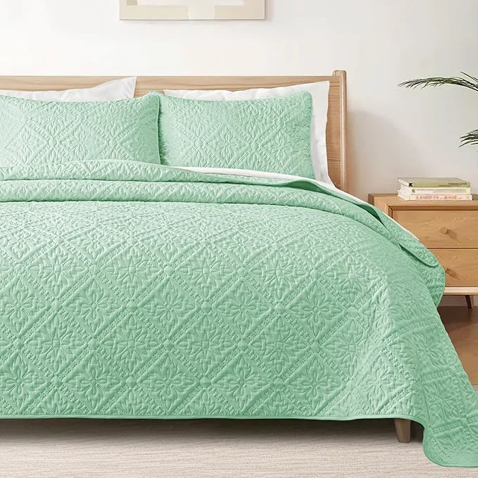 Clean Exclusivo Mezcla California King Quilt Bedding Set Lightweight Soft Bedspreads Premium