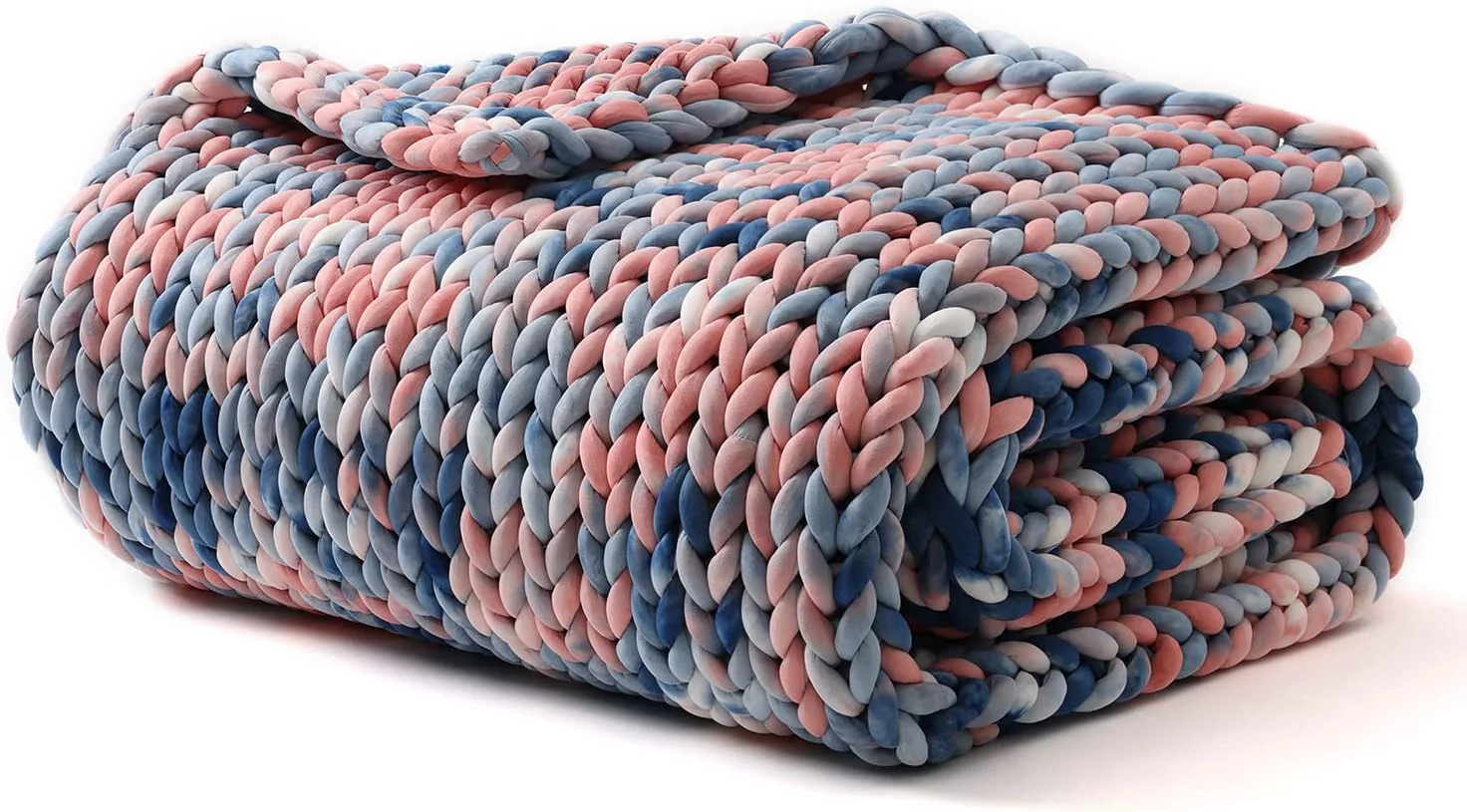 Relaxed YnM Weighted Blanket Handmade Chunky Knitted Design Soft and Cozy Eco-Friendly