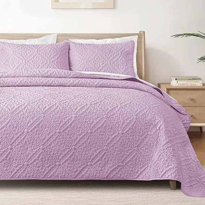 World-Class Exclusivo Mezcla King Quilt Bedding Set Lightweight Soft Bedspreads Coverlets