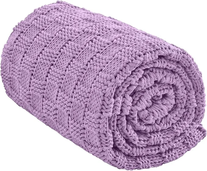 Authentic Knitted Weighted Blanket Adults No Beads Heavy Blanket 40 x 60” 7lbs Contemporary