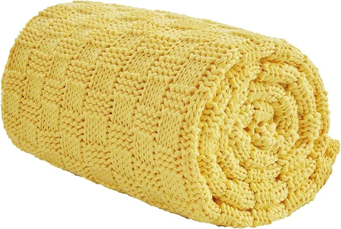Advanced Knitted Weighted Blanket for Adult No Beads Heavy Blanket 60 x 80” 10lbs Smooth