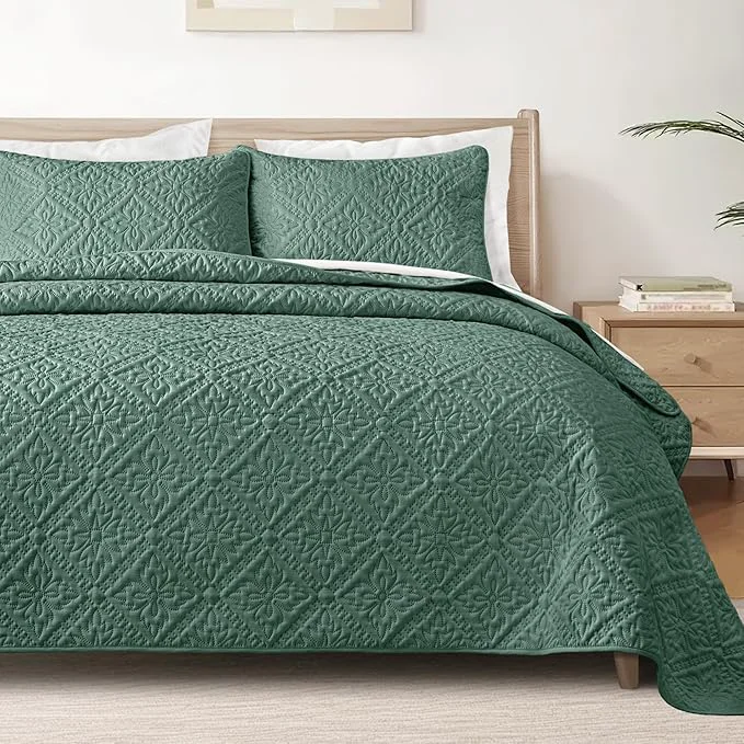 Smooth Exclusivo Mezcla Twin Quilt Bedding Set Lightweight Soft Bedspreads Coverlets High-Performance