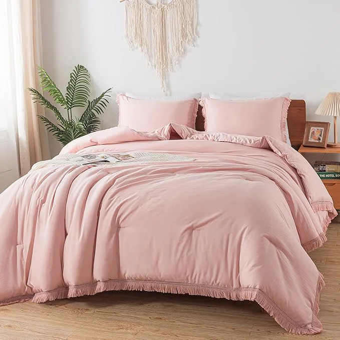 Top-Quality Andency Pink Comforter Set King Size Responsible