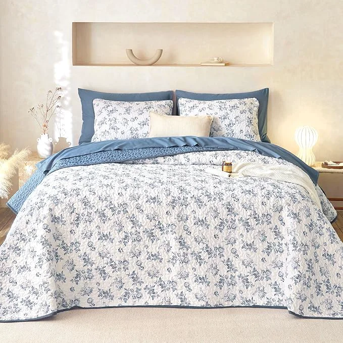 Selected Wake In Cloud – Floral Quilt Set Shabby Chic Coquette Cottagecore Vintage Enhanced