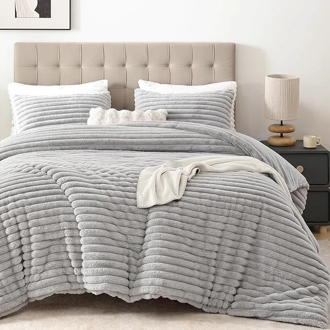 Classic Smoofy Fluffy Twin Comforter Sets 2 Pieces Trendy