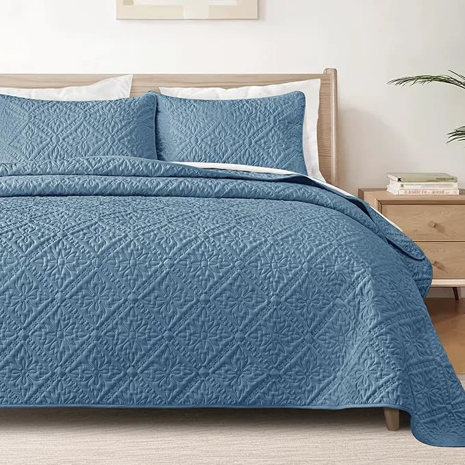 High-End Exclusivo Mezcla Twin Quilt Bedding Set Lightweight Soft Bedspreads Coverlets Authentic