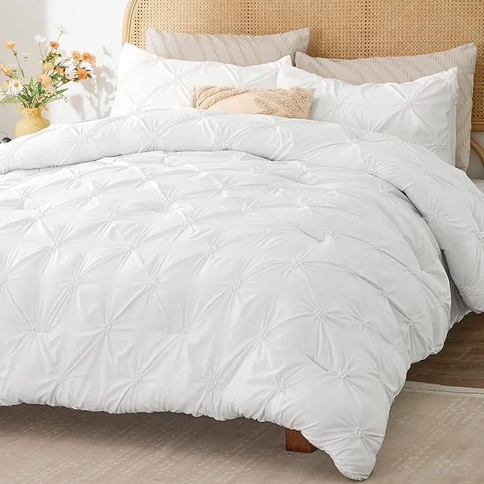 Premium BEDELITE White Queen Comforter Set Reliable