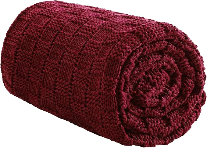 Specialty Knitted Weighted Blanket for Adult No Beads Heavy Blanket 60 x 80” 12lbs Elite