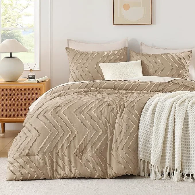 Sophisticated Andency Taupe Twin Twin XL Comforter Set Twin Bed Comforter Enhanced