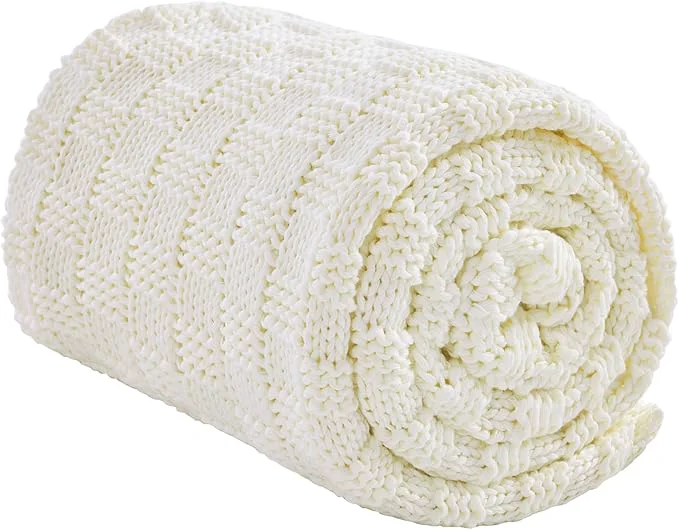Responsible Knitted Weighted Blanket for Adult No Beads Heavy Blanket 60 x 80” 20lbs Versatile