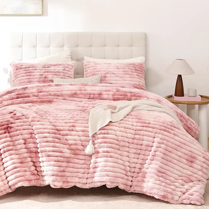 First-Class Smoofy Fluffy Twin Comforter Sets 2 Pieces Artisan