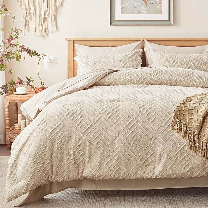 Clean Zzlpp Full Comforter Set 7 Pieces All Season Boho Bedding Sets Professional