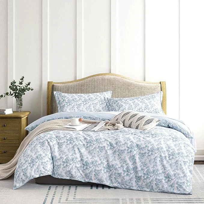 Flexible LEMIROE Vintage Cotton Comforter Twin Size 2Pcs Refined