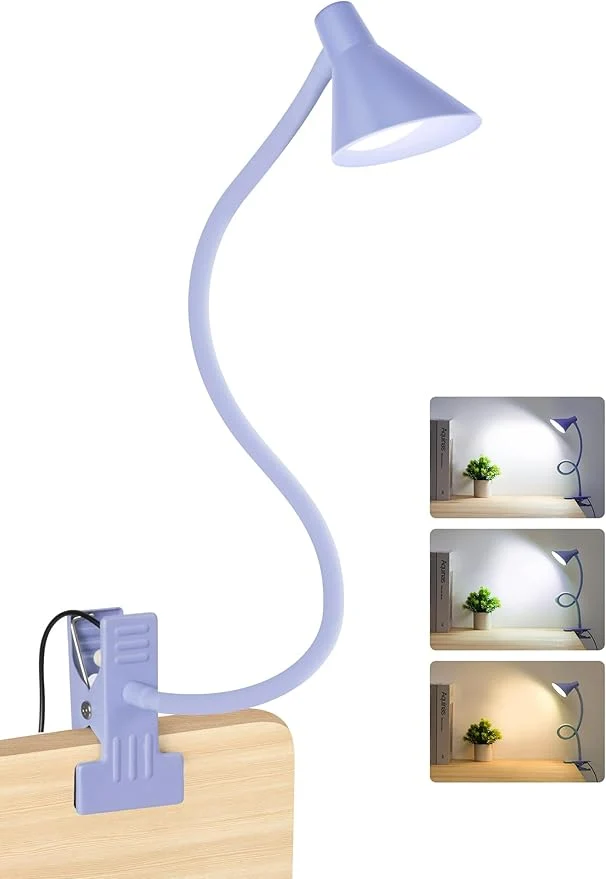 Natural Clip on Light USB Reading Light Eye Care Dimmable Reading Lamp Flexible Casual