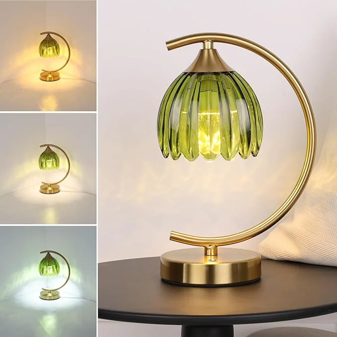 User-Friendly Tulip Table Lamp with 5200mAh Battery Touch Control Cordless Lamp with 3 Advanced