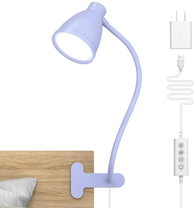Refined BOHON Desk Lamp with Clamp 10W 38 LED Clip on Light 5 Color 10 Brightness Superior